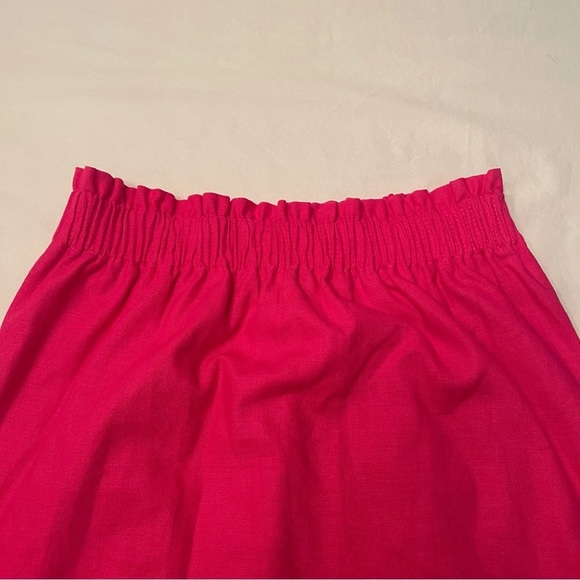 J. Crew Factory Pink Scallop High Waisted Skirt - Picture 11 of 11